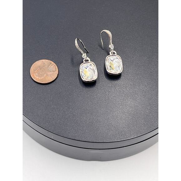 Swarovski Night time Crystal‎ Moonlight Pierced Drop Pave Earrings - Picture 2 of 8